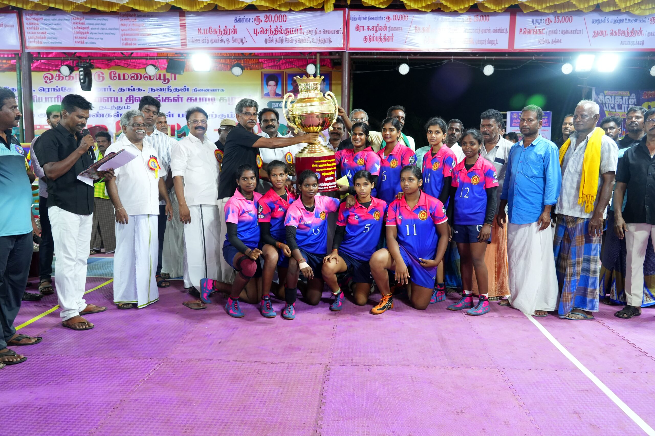 Kabaddi training in action